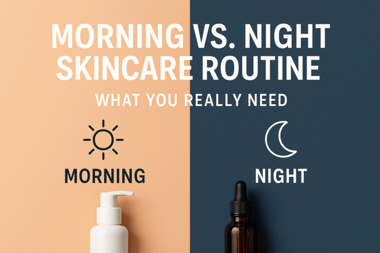 Morning vs Night care routine